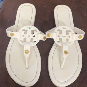 Tory Burch white sandals